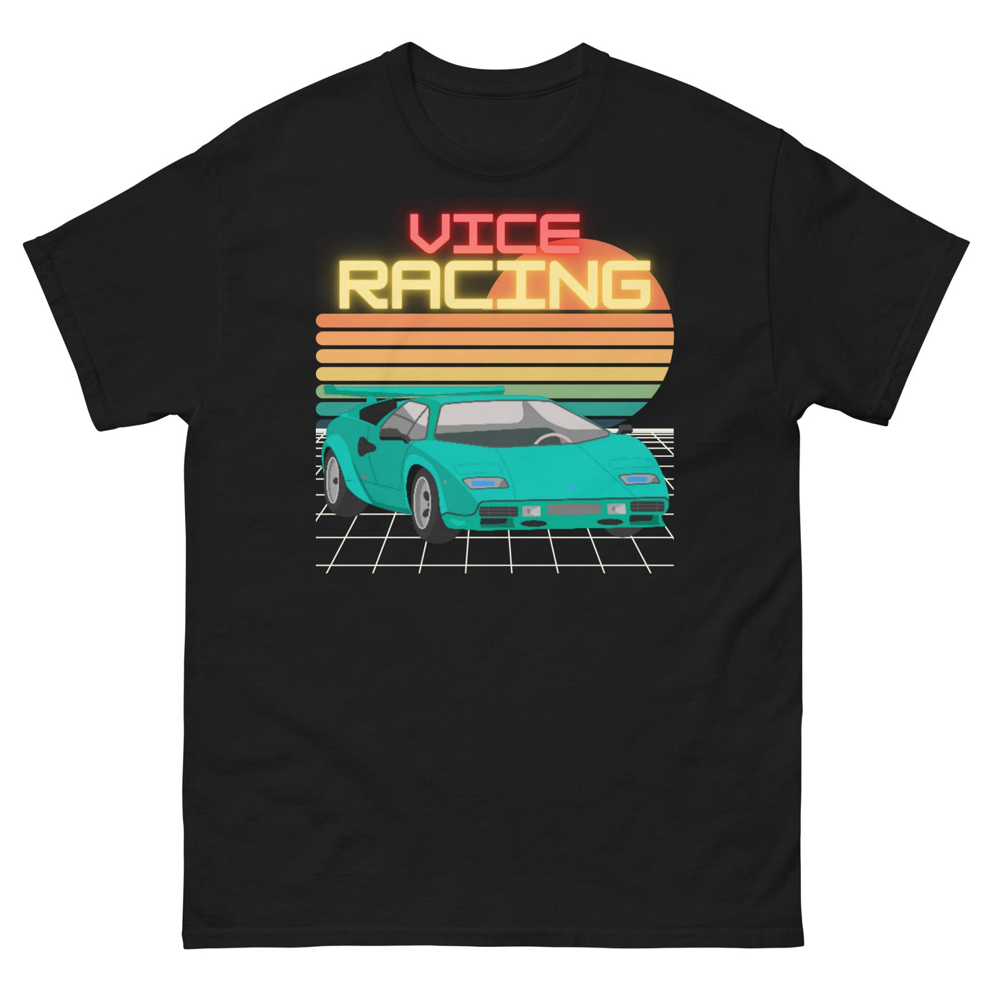 Retro Video Game Lamborghini T-shirt