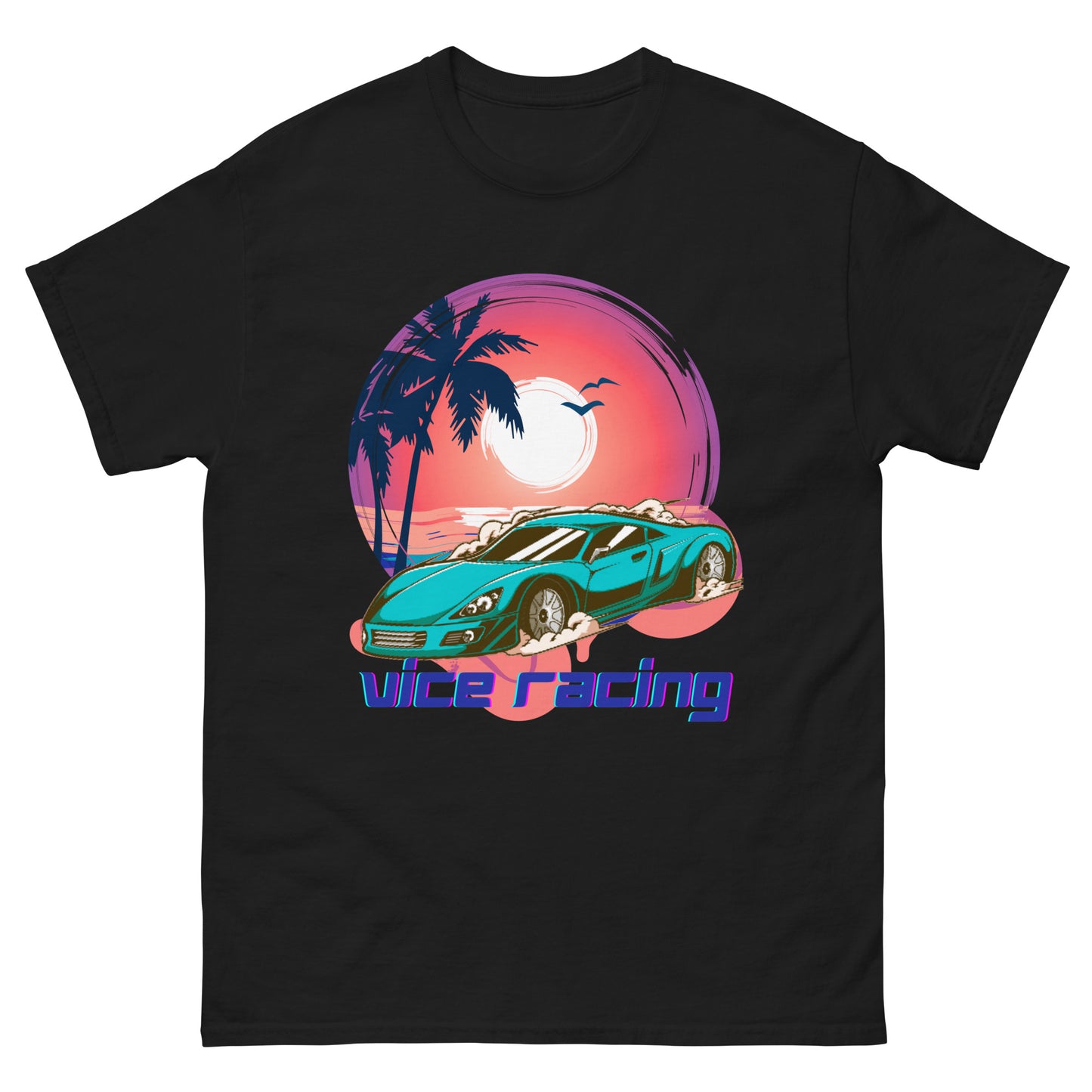 Beach Sports Car Vice Racing T-shirt