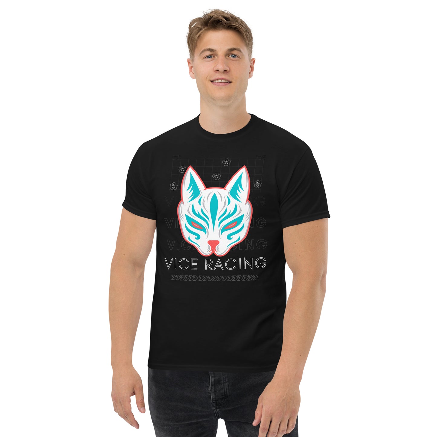 Vice Racing Kitsune Mask T-shirt