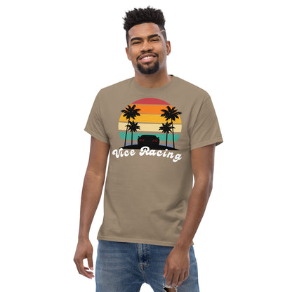 Retro sunset racecar tail light T-shirt