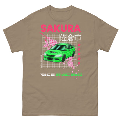 Japanese style sakura cherry blossom Mitsubishi T-shirt