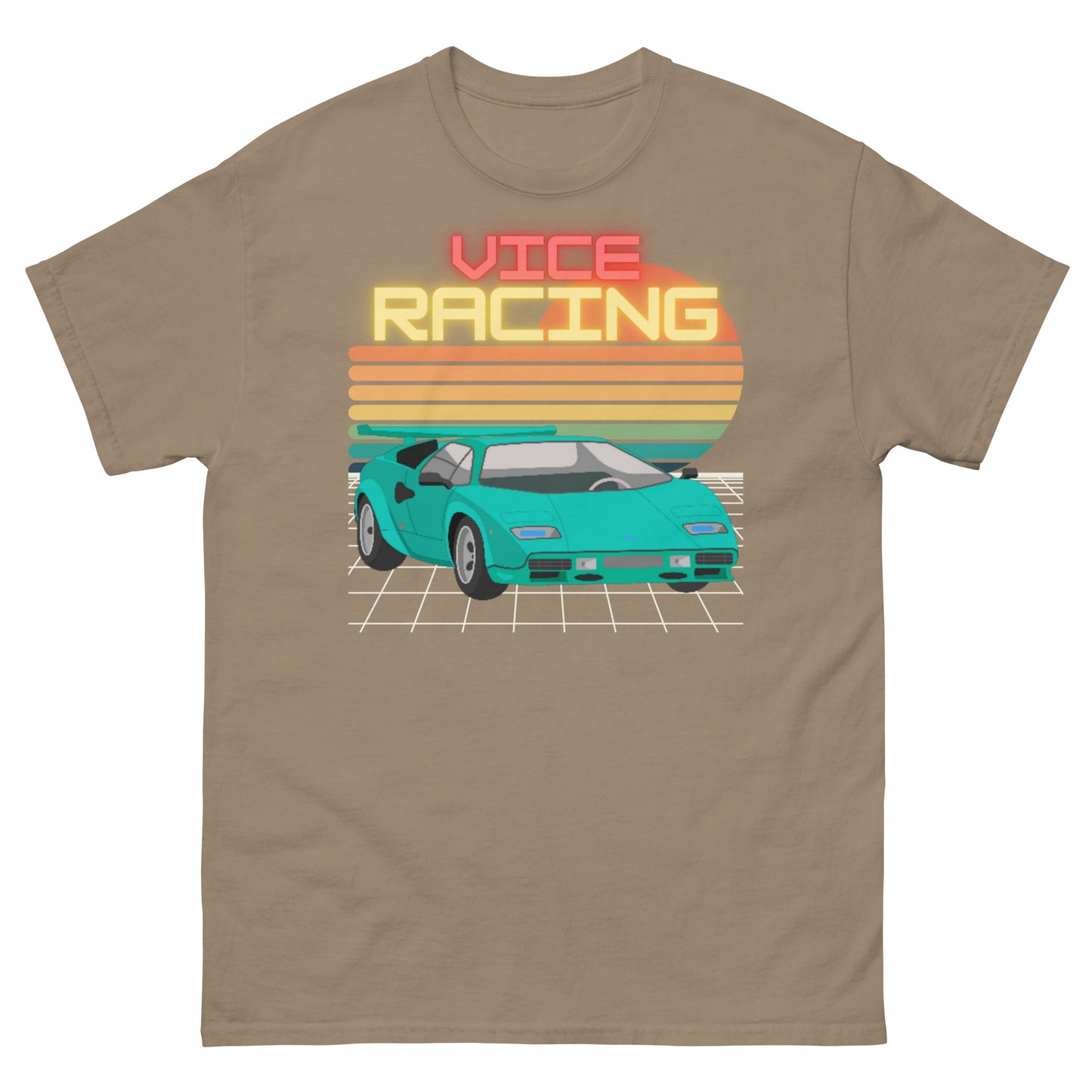 Retro Video Game Lamborghini T-shirt