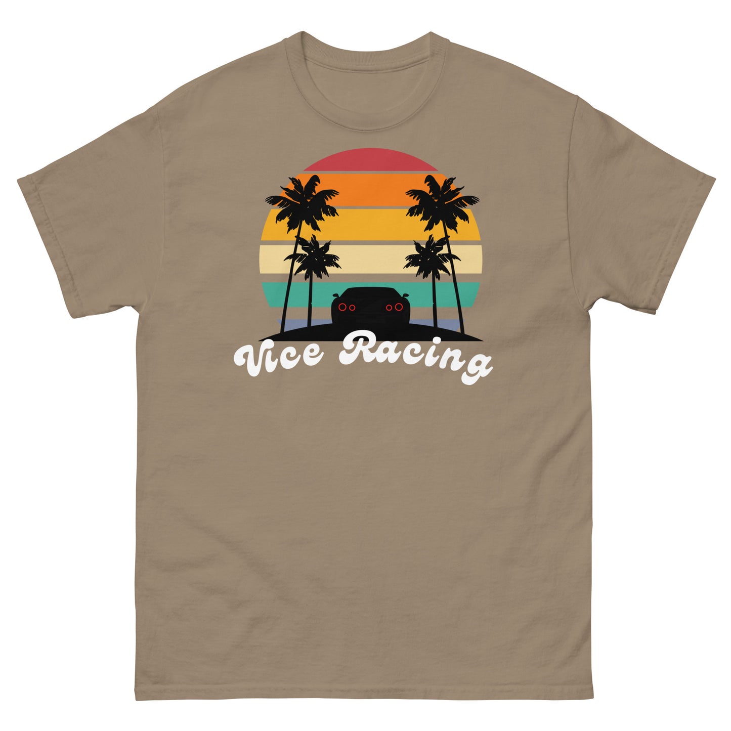 Retro sunset racecar tail light T-shirt