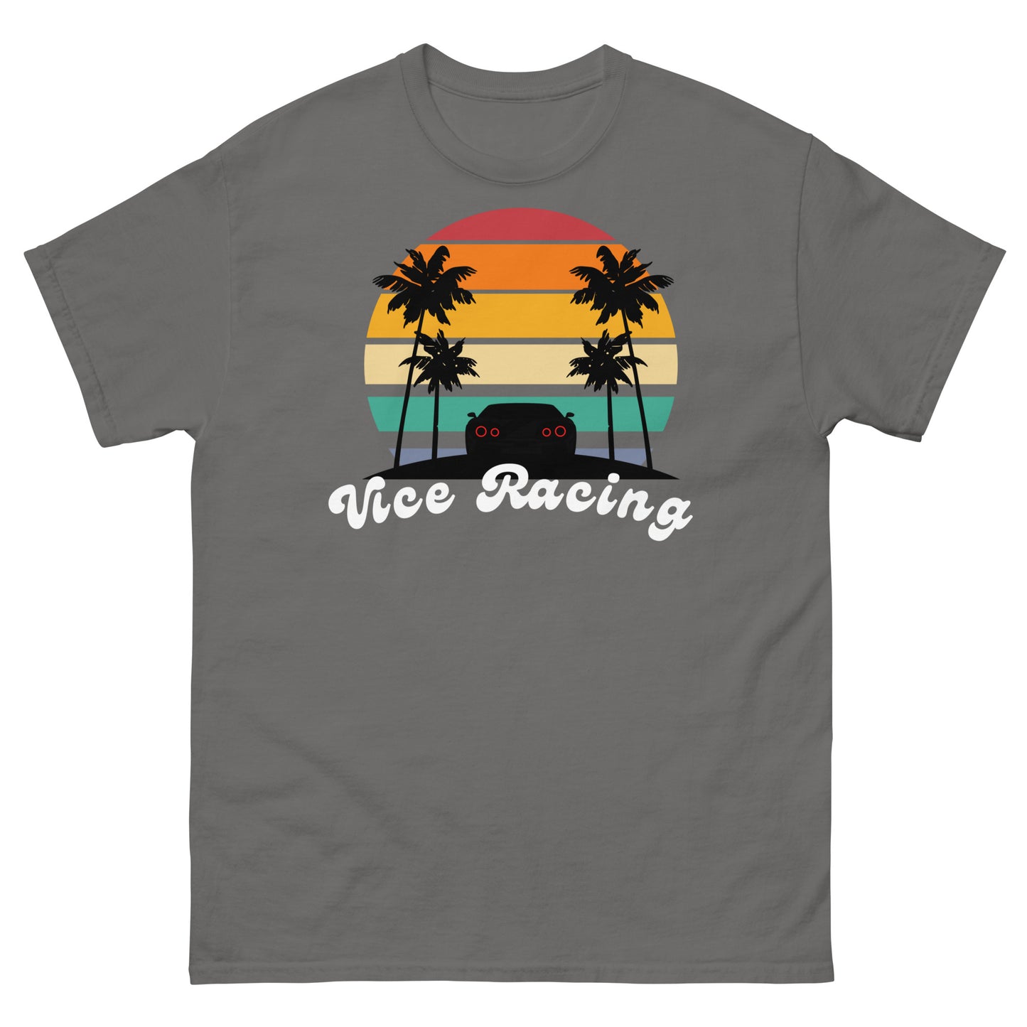 Retro sunset racecar tail light T-shirt