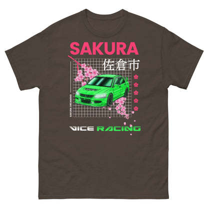Japanese style sakura cherry blossom Mitsubishi T-shirt