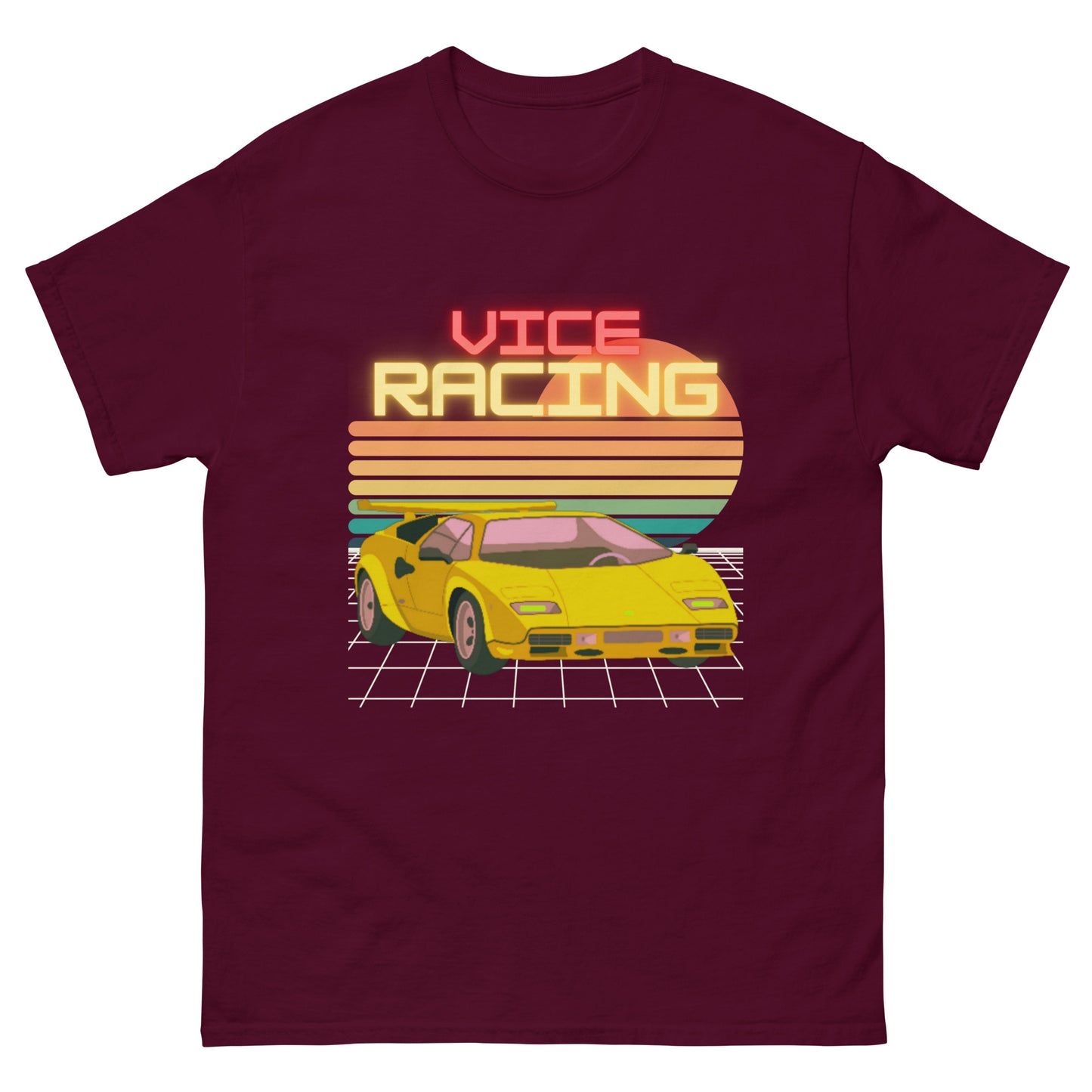 Retro Video Game Lamborghini T-shirt