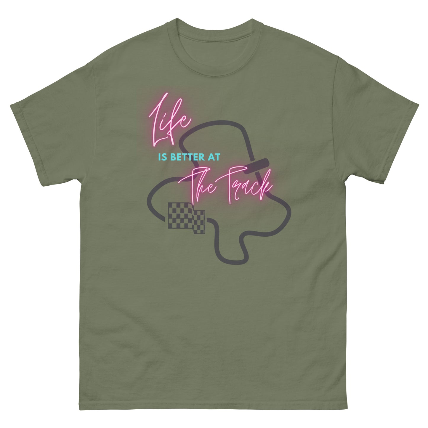 Life is better on the track T-shrit