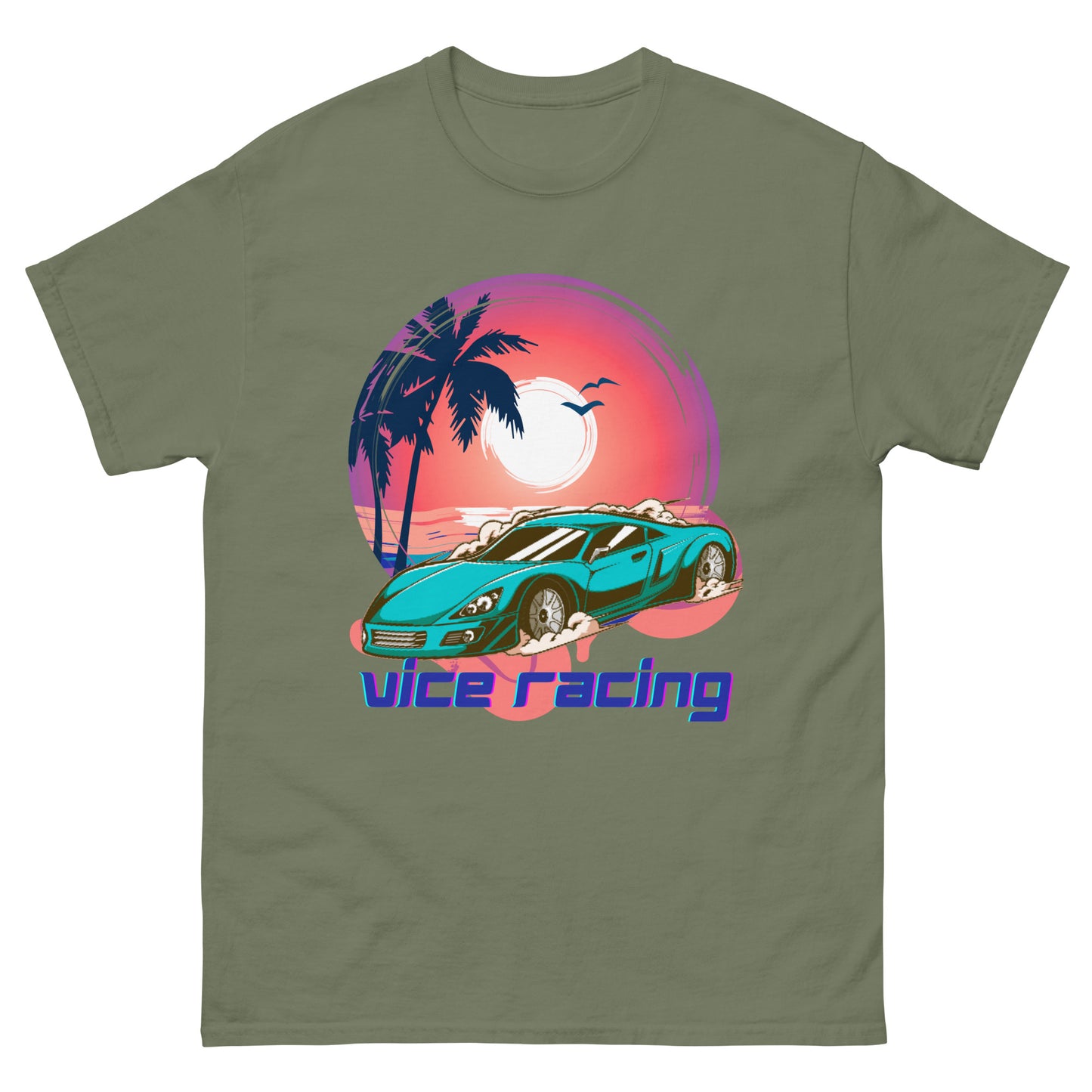 Beach Sports Car Vice Racing T-shirt