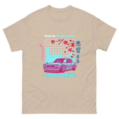 Japanese style sakura cherry blossom Mitsubishi T-shirt