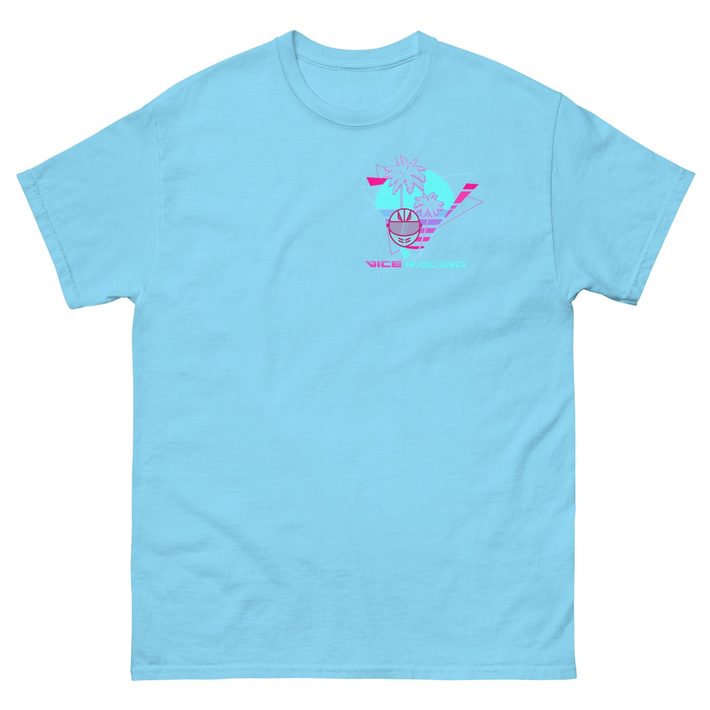 Vice Racing Motorsport Helmet and Palm Tree Logo T-shirt
