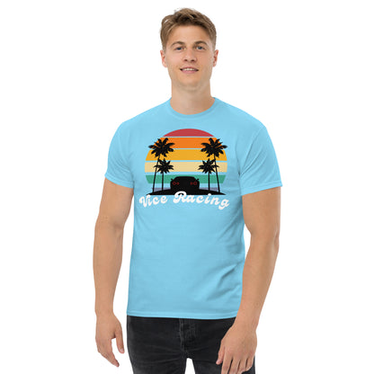 Retro sunset racecar tail light T-shirt