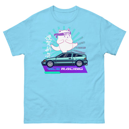 Lucky ninja cat car t-shirt