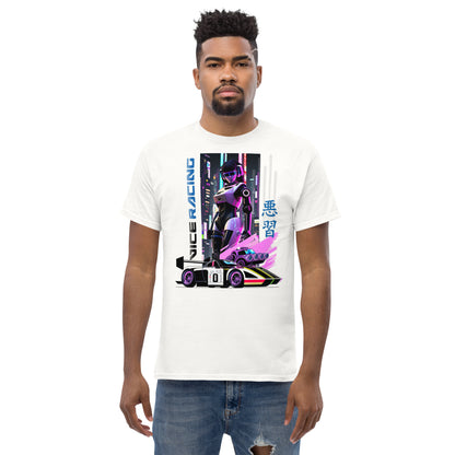 Neo Tokyo Futuristic Cyper Punk Race Car Driver T-shirt