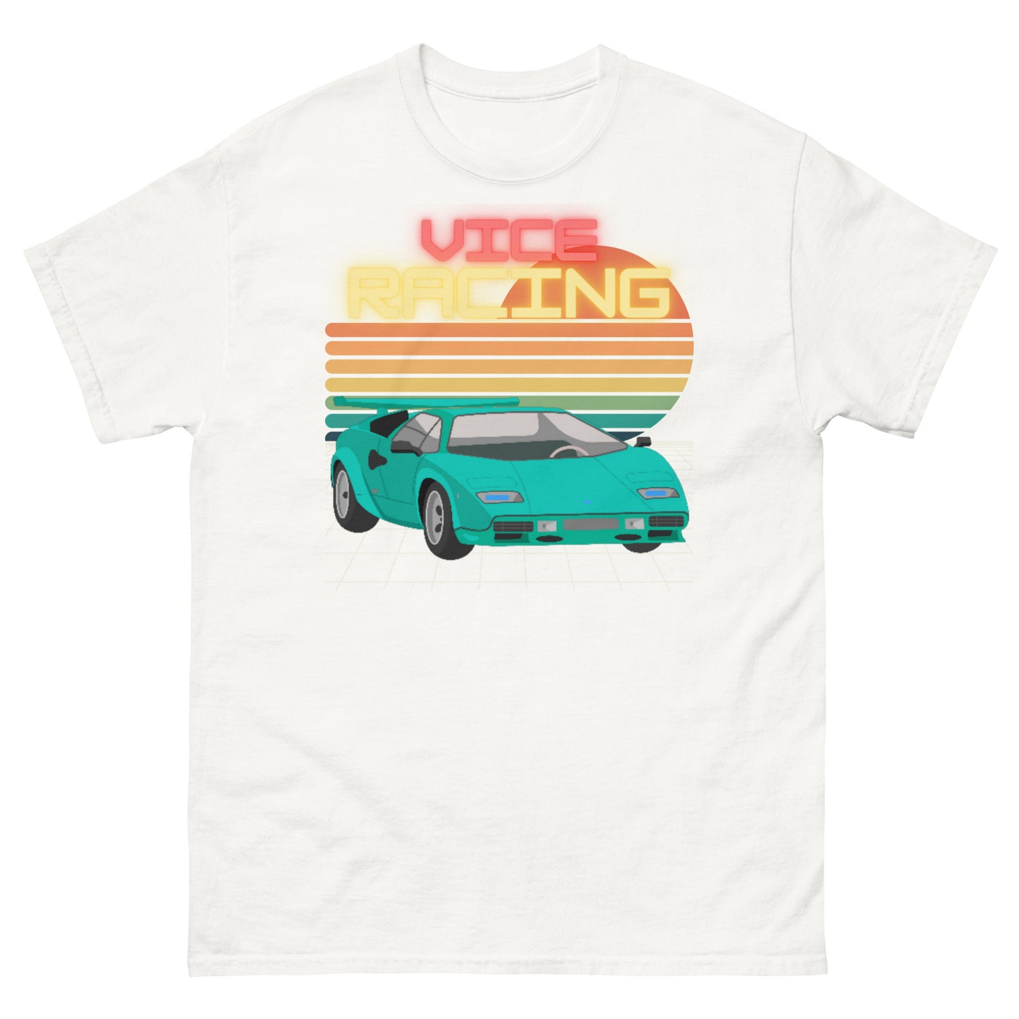 Retro Video Game Lamborghini T-shirt